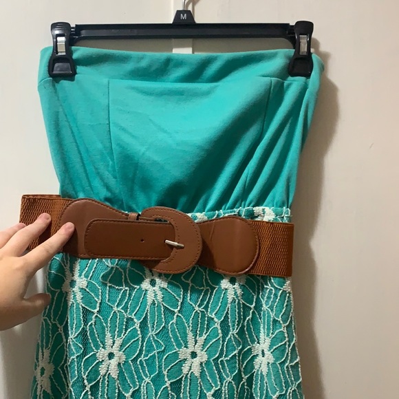 High low strapless dress - Picture 1 of 3